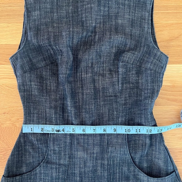Nooworks Edie Sleeveless Denim Dress with Front Pockets | Size XS - Picture 7 of 8